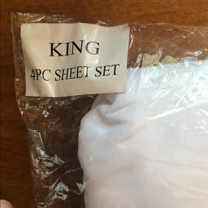 4 piece microfiber king sheet set